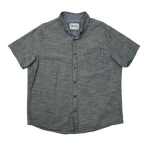 💥 Men’s Hurley Grey Short Sleeve Button Up Size XL